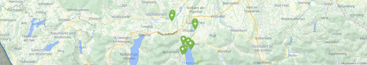 Kartenansicht für Apotheken-Notdienste in der Nähe von Pinsdorf (Gemeinde, Oberösterreich) (123)